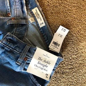 Abercrombie ankle straight jeans